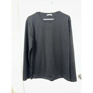 Zara Shirt Womens Medium Black Long Sleeve Cotton Ladies Casual